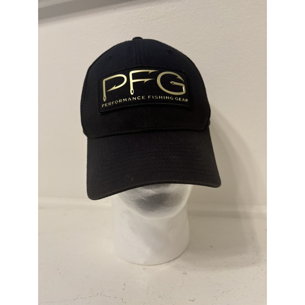 PFG Hat Performance Fishing Gear Cap Black Mesh Back Size Small/Medium